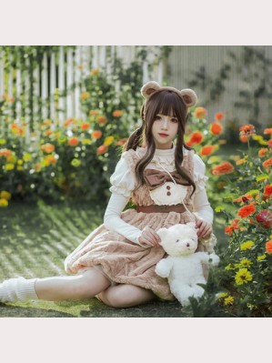 Sweet Bean Sweet Lolita Bubble Dress JSK by With Puji (WJ148)